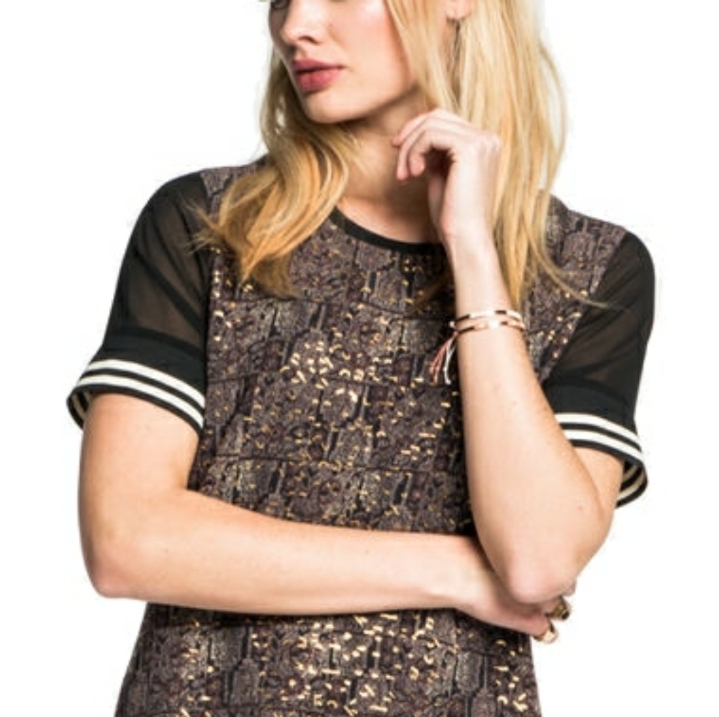 Scotch & Soda Metallic Baseball Top Size P